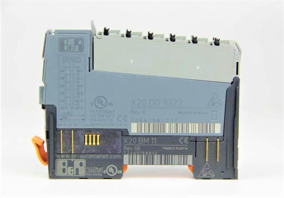 Module X20DO9322 B&R ghép nối cùng module X20BM11